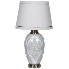 Dove Grey Lamp with Shade